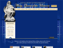 Tablet Screenshot of maryqueenoftheuniverse.org